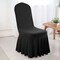 Black Spandex Skirt Banquet Chair Cover for Elegant Weddings and Formal Events